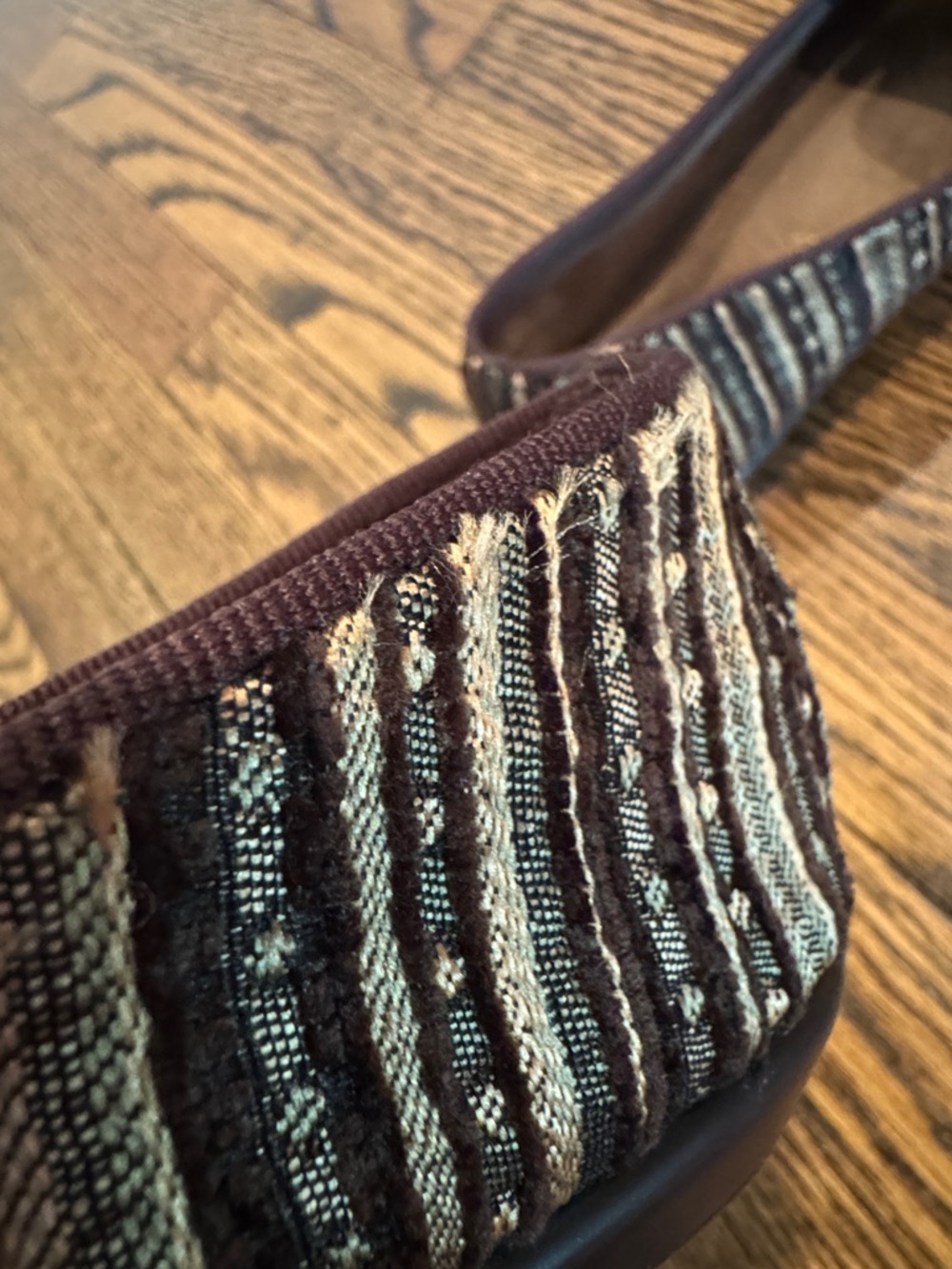 Aerosoles Striped Slip-On Fabric Loafers - Picture 6 of 7